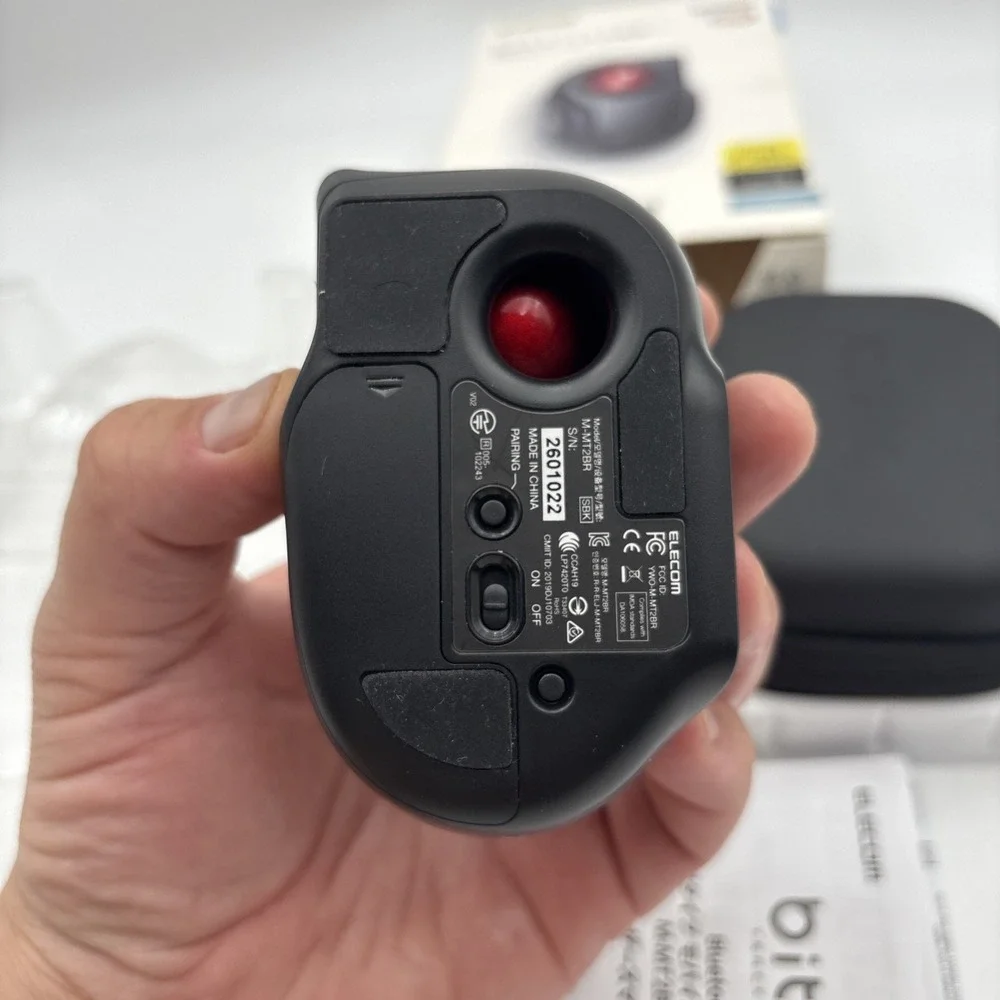 ELECOM bitra Trackball Mouse Quiet Index Finger Bluetooth Wireless Size 5